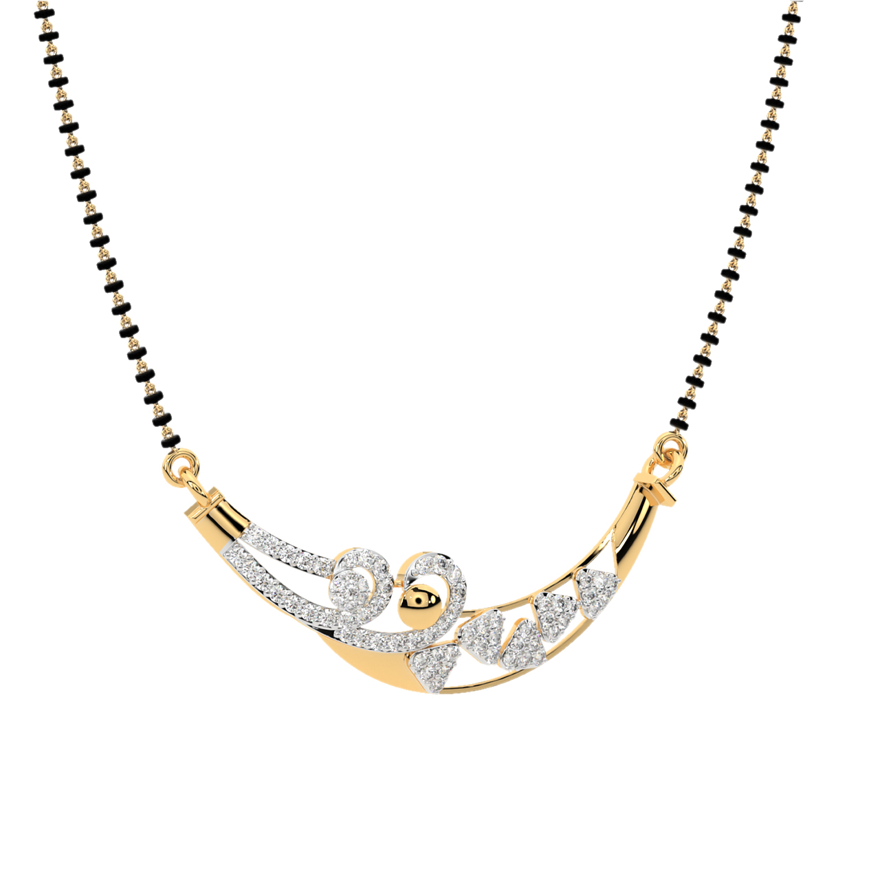 Disha Round Diamond Mangalsutra